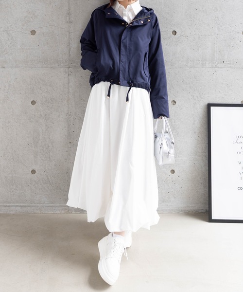 clear（クリア）の「≪再入荷≫マウンテンパーカー［大人 カジュアル 着回し力抜群］（マウンテンパーカー・レディース・ネイビー/ベージュ・F）」の5枚目の写真