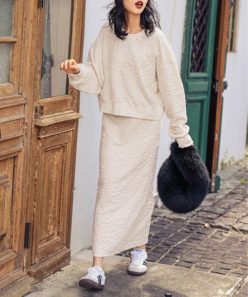 Sukala エンボスリーフ　セットアップ NEW ARRIVALS - SUKALA（スカーラ）