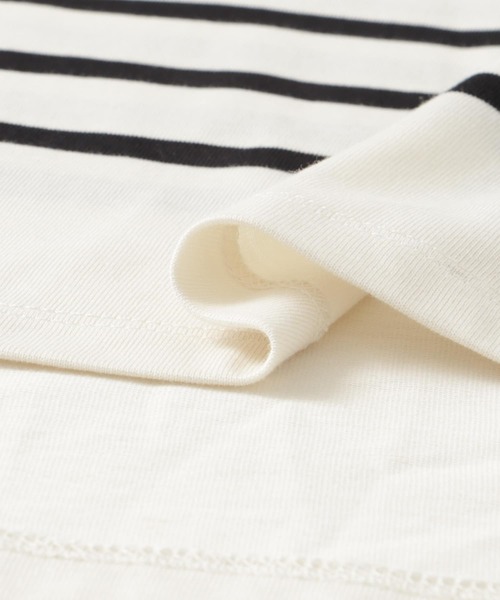 URBAN RESEARCH DOORS(アーバンリサーチドアーズ)の「パネルボーダーロングTシャツ(Tシャツ/カットソー・レディース・ネイビー/アイボリー/オフホワイト・MEDIUM)」の11枚目の写真