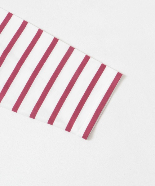 URBAN RESEARCH DOORS(アーバンリサーチドアーズ)の「パネルボーダーロングTシャツ(Tシャツ/カットソー・レディース・ネイビー/アイボリー/オフホワイト・MEDIUM)」の12枚目の写真