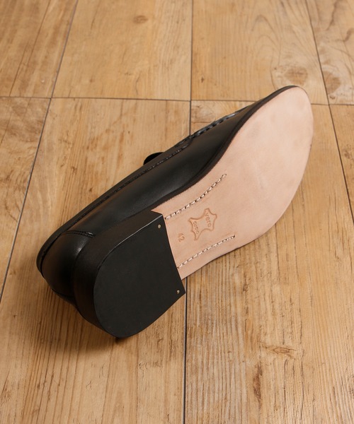 BICASH(ビカーシ)の「BICASH ビカーシ / LEATHER SLIPON SHOES ヴァンプローファー / 138(ローファー・メンズ・ブラック・42/40/41/43/44)」の7枚目の写真