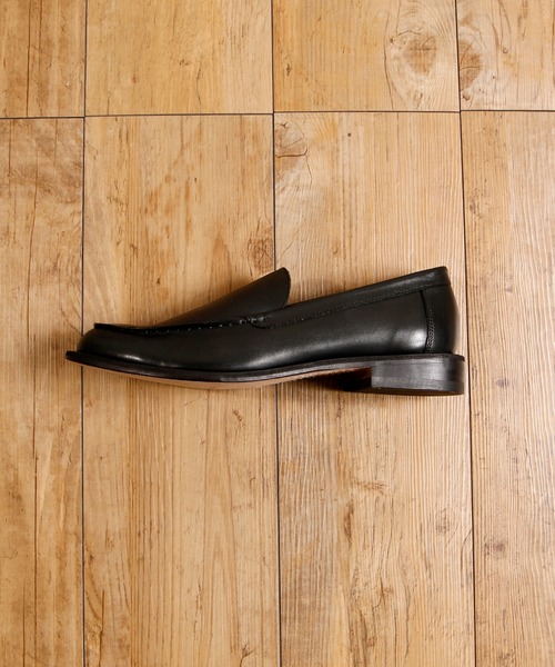 BICASH(ビカーシ)の「BICASH ビカーシ / LEATHER SLIPON SHOES ヴァンプローファー / 138(ローファー・メンズ・ブラック・42/40/41/43/44)」の8枚目の写真