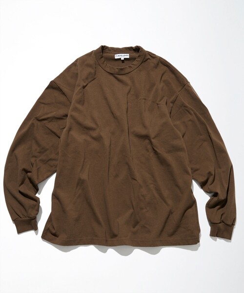 CAHLUMN（カウラム）の「CAHLUMN/カウラム Heavy Weight Jersey Long Sleeve Tee/ヘビーウェイト ジャージー ロングスリーブTシャツ（Tシャツ/カットソー・メンズ・ブラック/ホワイト/ブラウン/インディゴブルー・LARGE/MEDIUM/X-LARGE/XX-LARGE）」の14枚目の写真