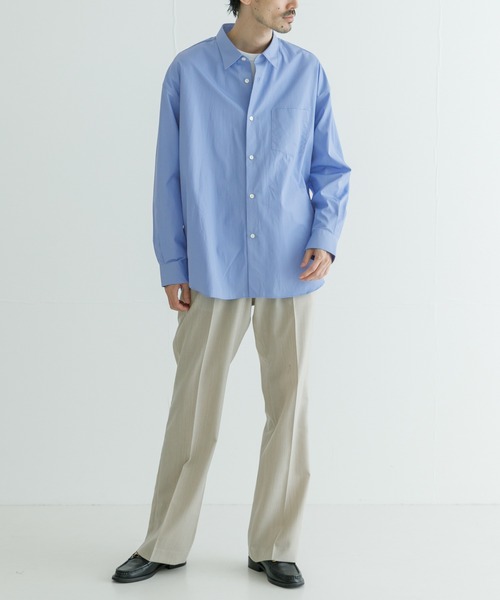 THOMAS MASON（トーマス メイソン）の「トーマスメイソンオーバーシャツ（シャツ/ブラウス・メンズ・ブルー/ホワイト/ロイヤルブルー/グレー系その他・MEDIUM/LARGE/X-LARGE）」の7枚目の写真