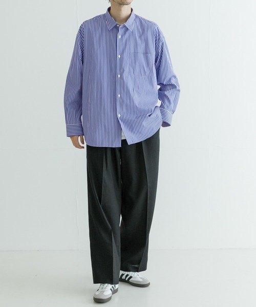 THOMAS MASON（トーマス メイソン）の「トーマスメイソンオーバーシャツ（シャツ/ブラウス・メンズ・ブルー/ホワイト/ロイヤルブルー/グレー系その他・MEDIUM/LARGE/X-LARGE）」の13枚目の写真