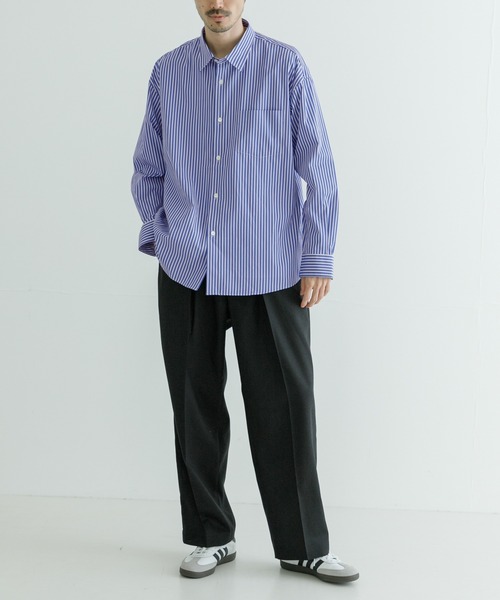 THOMAS MASON（トーマス メイソン）の「トーマスメイソンオーバーシャツ（シャツ/ブラウス・メンズ・ブルー/ホワイト/ロイヤルブルー/グレー系その他・MEDIUM/LARGE/X-LARGE）」の14枚目の写真