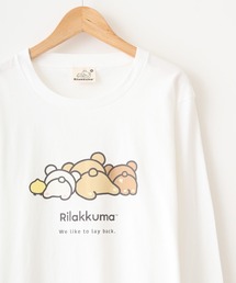 Rilakkuma 天竺クルーネック長袖Tシャツ