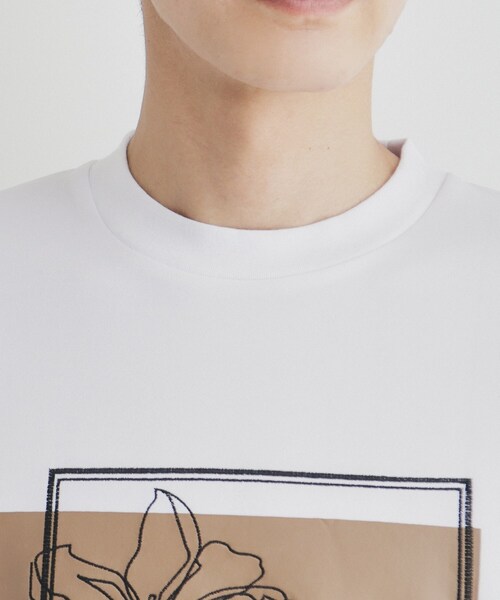 THE SHOP TK （ザ ショップ ティーケー ）の「ステッチワークグラフィック長袖Tシャツ（Tシャツ/カットソー・メンズ・ブラック/オフホワイト・03/02/01）」の14枚目の写真