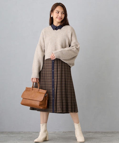 セール】Vネックニットプルオーバー（ニット/セーター）｜NICOLE CLUB