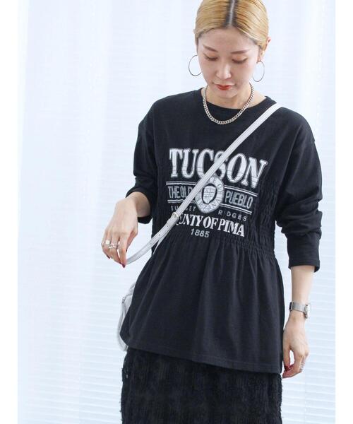 Samansa Mos2 blue（サマンサモスモスブルー）の「ロゴプリント