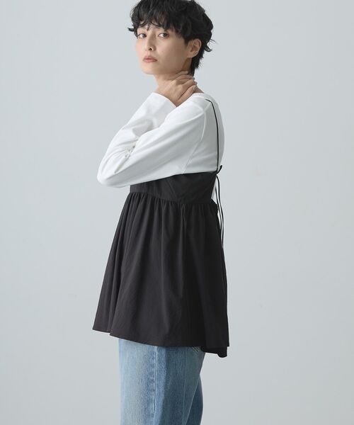 AMERICAN HOLIC(アメリカンホリック)の「ティアードキャミソール(キャミソール・レディース・キャメル/ブラック・L/M)」の12枚目の写真