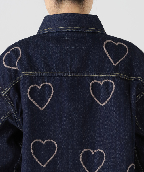CHAH CHAH チャーチャー　デニムジャケット　サイズS ChahChah /チャーチャー HAPPY DENIM TRUCKER JACKET（その他アウター