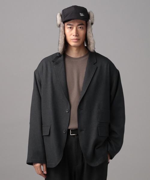 BAYFLOW（ベイフロー）の「[セットアップ可]DOORSTYLE ジャケット【イージーケア】（テーラードジャケット・メンズ・ライトグレー/チャコール・LARGE/MEDIUM）」の10枚目の写真