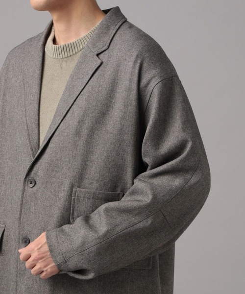 BAYFLOW（ベイフロー）の「[セットアップ可]DOORSTYLE ジャケット【イージーケア】（テーラードジャケット・メンズ・ライトグレー/チャコール・LARGE/MEDIUM）」の15枚目の写真