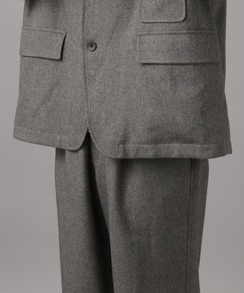 BAYFLOW（ベイフロー）の「[セットアップ可]DOORSTYLE ジャケット【イージーケア】（テーラードジャケット・メンズ・ライトグレー/チャコール・LARGE/MEDIUM）」の18枚目の写真