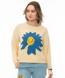 ELEMENT eden（エレメントエデン）の「ELEMENT レディース FLOWER CHILD CREW KN セーター/エレメントフラワーモチーフクルーネックセーター（ニット/セーター）」