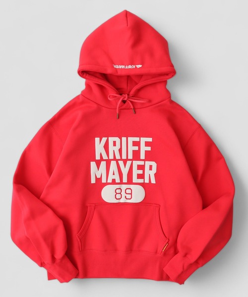 KRIFF MAYER（クリフメイヤー）の「KRIFF MAYER College logo sweatshirt pullover hoodie / カレッジロゴスウェット プルオーバーパーカー フーディー unisex（パーカー・メンズ・マルチ/レッド/ネイビー・XL/L/M）」の10枚目の写真