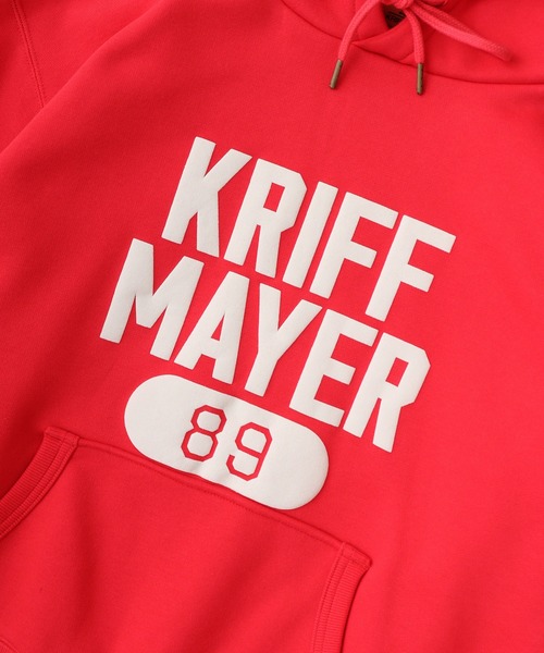 KRIFF MAYER（クリフメイヤー）の「KRIFF MAYER College logo sweatshirt pullover hoodie / カレッジロゴスウェット プルオーバーパーカー フーディー unisex（パーカー・メンズ・マルチ/レッド/ネイビー・XL/L/M）」の16枚目の写真