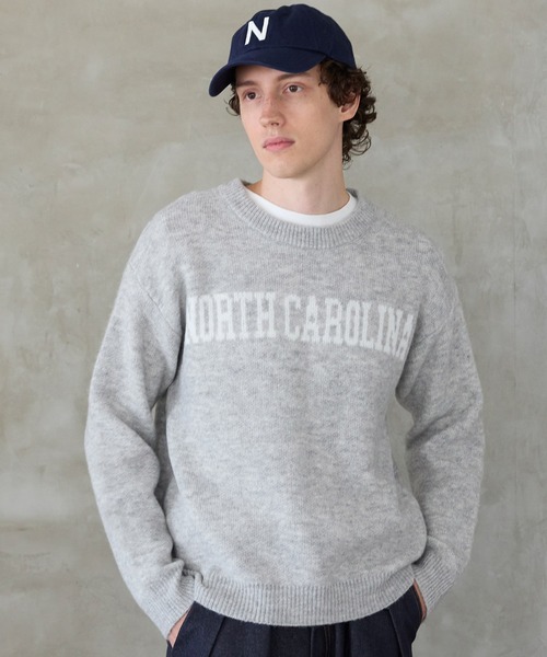 セール】モヘヤ風ニット ロゴトップス（ニット/セーター）｜coca（coca