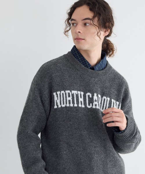 セール】モヘヤ風ニット ロゴトップス（ニット/セーター）｜coca（coca