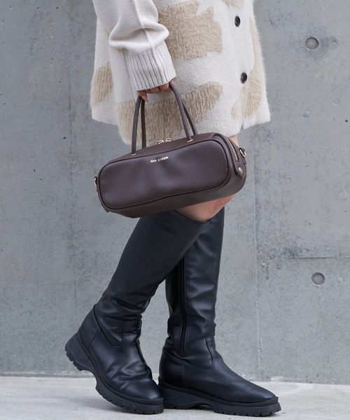 RAY CASSIN(レイカズン)の「【500mlのペットボトルも入る】ヨコナガボストンバック(ボストンバッグ・レディース・ブラウン/レッド/ブラック・FREE)」の12枚目の写真