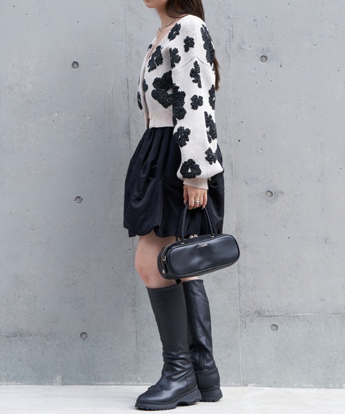 RAY CASSIN(レイカズン)の「【500mlのペットボトルも入る】ヨコナガボストンバック(ボストンバッグ・レディース・ブラウン/レッド/ブラック・FREE)」の8枚目の写真