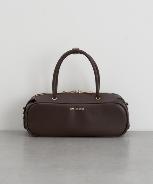 RAY CASSIN(レイカズン)の「【500mlのペットボトルも入る】ヨコナガボストンバック(ボストンバッグ・レディース・ブラウン/レッド/ブラック・FREE)」の10枚目の写真