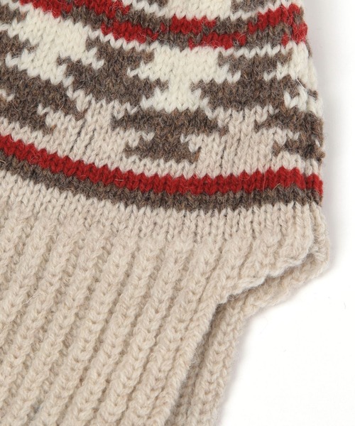 CLIPPER CASUALS（クリッパーカジュアル）の「【CLIPPER CASUALS(クリッパーカジュアル)】フライトキャップ（ニットキャップ/ビーニー・レディース・ネイビー/ベージュ・FREE）」の10枚目の写真