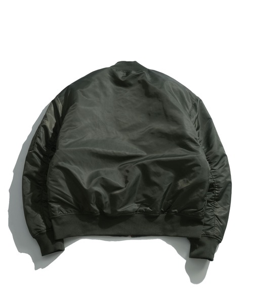 おしゃれスタ(オシャレスタ)の「Vintage-like heavy nylon twill MA-1 blouson/ヴィンテージライク ヘビーナイロンツイル MA-1 ブルゾン(MA-1・メンズ・ブラック系その他/グリーン系その他/カーキ/ブラック・M/XL/L)」の10枚目の写真