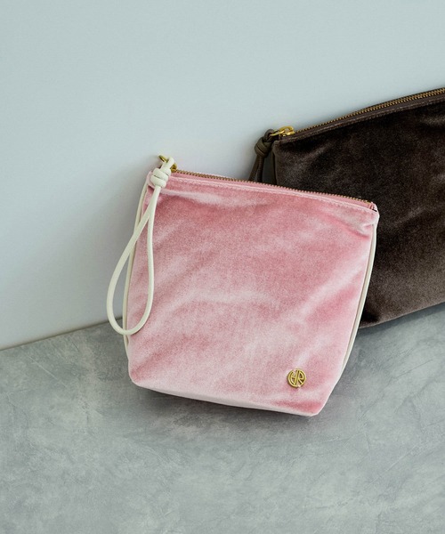 ADAM ET ROPE'（アダムエロペ）の「【サステナブル】ロゴモチーフミニポーチ（ポーチ・レディース・ダークブラウン/イエロー/ベージュ/ライトグレー/ピンク・FREE）」の5枚目の写真