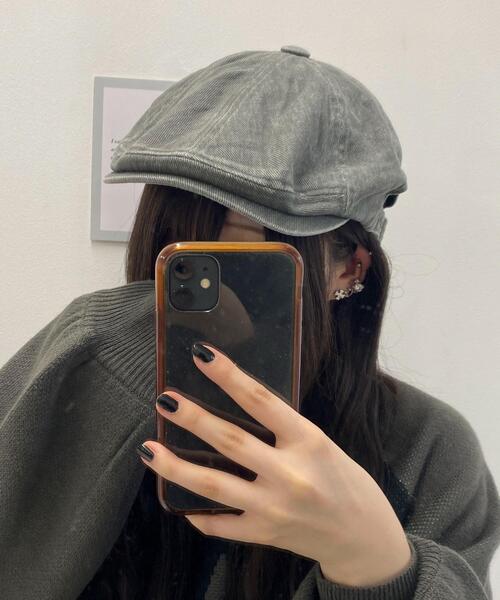 WEGO(ウィゴー)の「WEGO/ウォッシュドハンチング(ハンチング/ベレー帽・レディース・ブラウン/ブラック/グレー・FREE)」の8枚目の写真