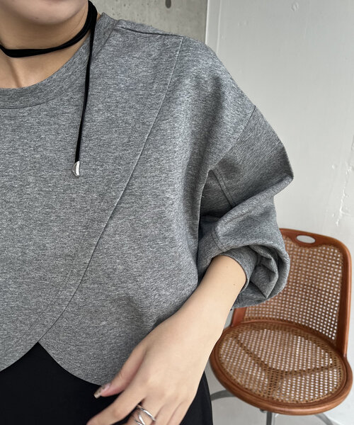 CAPRICIEUX LE'MAGE ボンディングカシュクールプルオーバー ボンディングカシュクールプルオーバー | CAPRICIEUX LE'MAGE