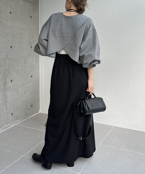 CAPRICIEUX LE'MAGE ボンディングカシュクールプルオーバー ボンディングカシュクールプルオーバー | CAPRICIEUX LE'MAGE