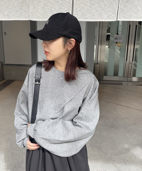 【セール】ボンディングカシュクールプルオーバー（Tシャツ/カットソー）｜CAPRICIEUX LE'MAGE（カプリシューレマージュ）