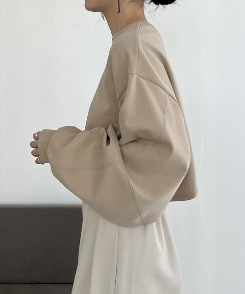 【セール】ボンディングカシュクールプルオーバー（Tシャツ/カットソー）｜CAPRICIEUX LE'MAGE（カプリシューレマージュ）