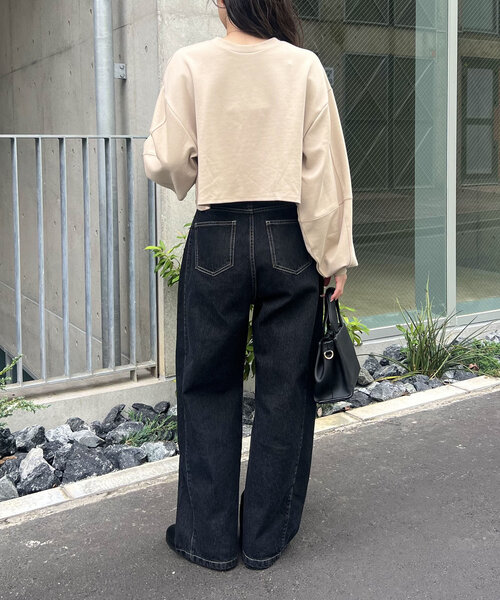 【セール】ボンディングカシュクールプルオーバー（Tシャツ/カットソー）｜CAPRICIEUX LE'MAGE（カプリシューレマージュ）