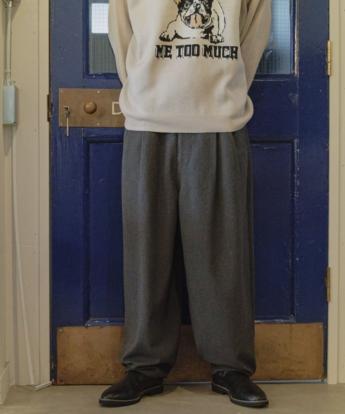 niko and...(ニコアンド)の「起毛ツータックバルーンパンツ(その他パンツ・メンズ・ブラック/チャコール・LARGE/MEDIUM)」の2枚目の写真