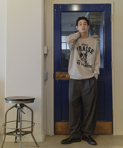 niko and...(ニコアンド)の「起毛ツータックバルーンパンツ(その他パンツ・メンズ・ブラック/チャコール・LARGE/MEDIUM)」の4枚目の写真