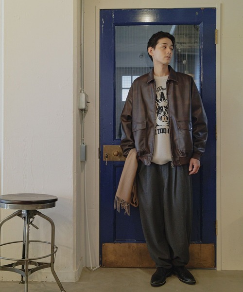 niko and...(ニコアンド)の「起毛ツータックバルーンパンツ(その他パンツ・メンズ・ブラック/チャコール・LARGE/MEDIUM)」の8枚目の写真