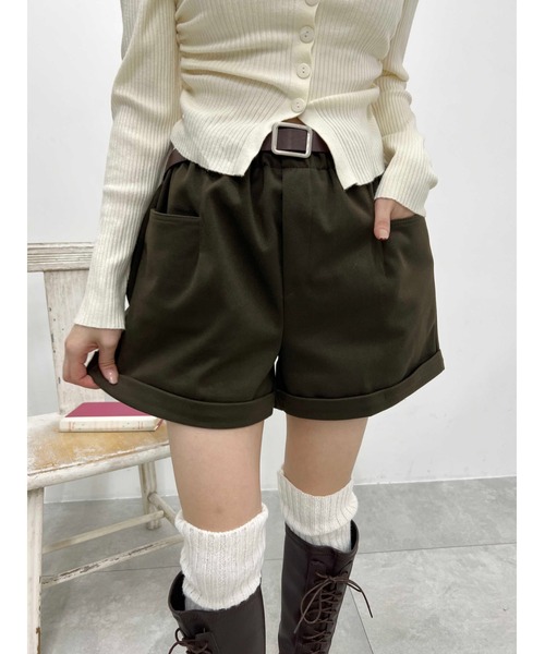 PHILLY（フィリー）の「【PHILLY】ベルト付ショートパンツ（その他パンツ・レディース・ブラウン/ブラック・FREE）」の9枚目の写真