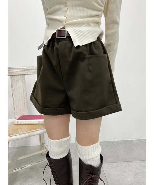 PHILLY（フィリー）の「【PHILLY】ベルト付ショートパンツ（その他パンツ・レディース・ブラウン/ブラック・FREE）」の10枚目の写真