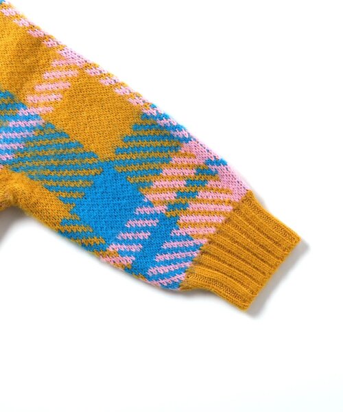 BREEZE（ブリーズ）の「【リンク】ノルディック&チェックニット（ニット/セーター・キッズ・アイボリー/グリーン/ネイビー/イエロー・90/100/120/140）」の11枚目の写真