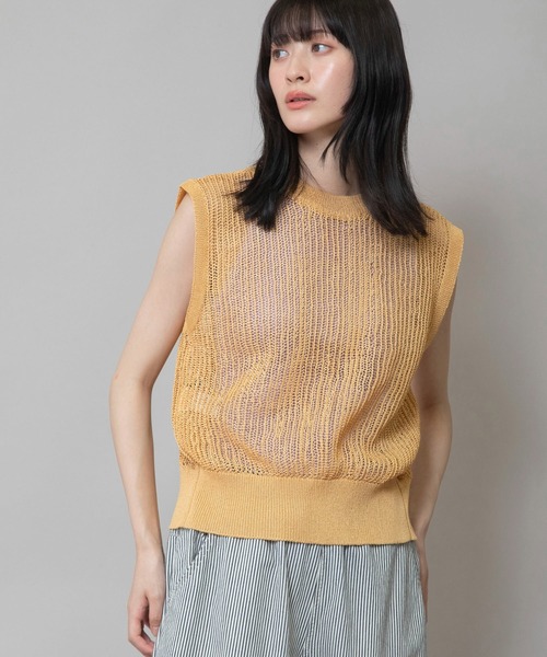 クリーニング済み　極美品　epidemique 和紙　編み込みベージュニット ルーシュ大塔店 | まわりと差がつく注目の“和紙ニット” | 特集詳細