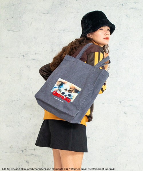 ACCOMMODE（アコモデ）の「グレムリン/ウォッシュキャンバストート（トートバッグ・レディース・ベージュ/カーキ/ダークグレー・FREE）」の2枚目の写真