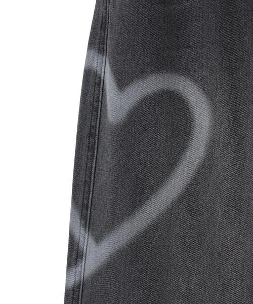 WEGO（ウィゴー）の「WEGO/【25年春夏新作】スプレーペイントストレートデニムパンツ（デニムパンツ・レディース・ブラック系その他/ライトインディゴブルー・MEDIUM/SMALL）」の9枚目の写真