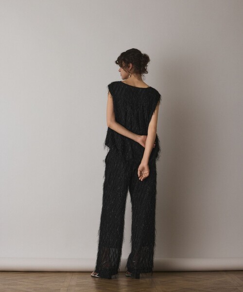 Diagram(ダイアグラム)の「フリンジワンタックパンツ(その他パンツ・レディース・ブラック/キナリ/グリーン・38/36)」の19枚目の写真