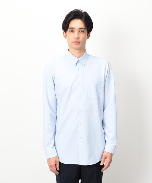 COMME CA ISM(コムサイズム)の「ポリエステル トリコット ドレスシャツ(ビジネスシャツ・メンズ・サックスブルー・SMALL/MEDIUM/LARGE/X-LARGE)」の6枚目の写真