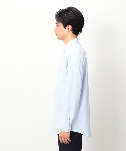 COMME CA ISM(コムサイズム)の「ポリエステル トリコット ドレスシャツ(ビジネスシャツ・メンズ・サックスブルー・SMALL/MEDIUM/LARGE/X-LARGE)」の7枚目の写真