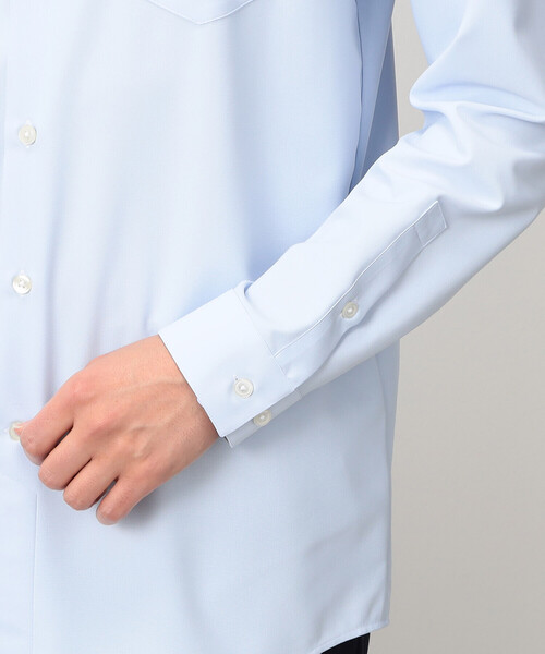COMME CA ISM(コムサイズム)の「ポリエステル トリコット ドレスシャツ(ビジネスシャツ・メンズ・サックスブルー・SMALL/MEDIUM/LARGE/X-LARGE)」の11枚目の写真