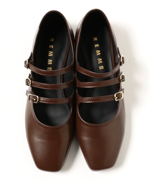 REMME(レメ)の「REMME / 3ストラップ シューズ(ドレスシューズ・レディース・ブラック/ブラウン・38/37/36/39)」の16枚目の写真